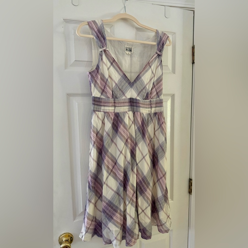 Converse plaid summer cotton dress, Never worn!